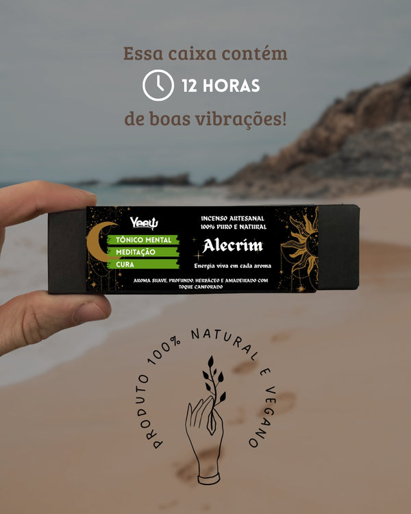 Incenso Yeew Alecrim - 100% Natural e Artesanal