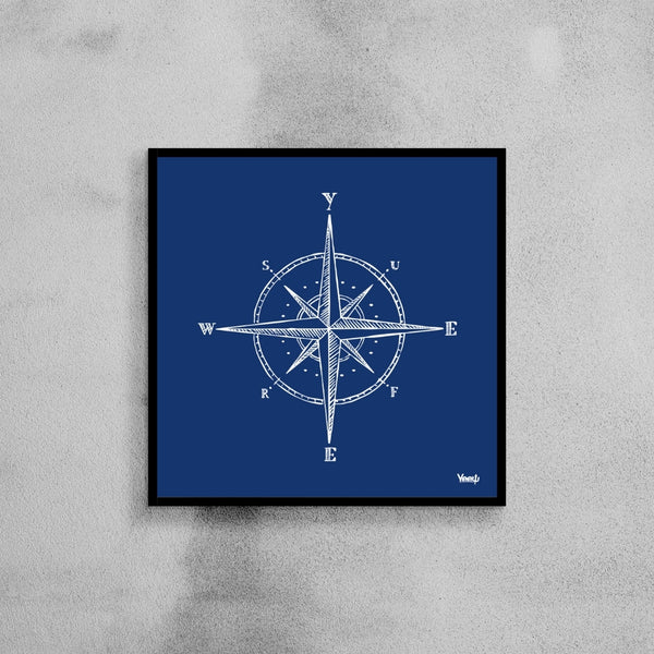 Quadro Surf Yeew "Rosa dos Ventos"