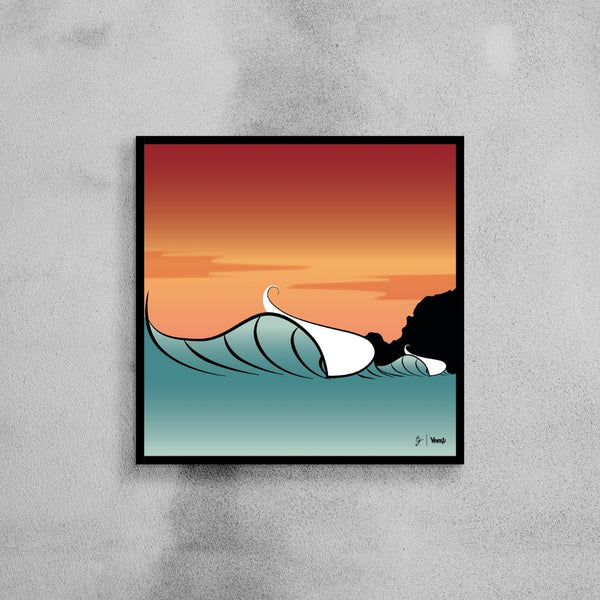 Quadro Surf Yeew "Sunset"