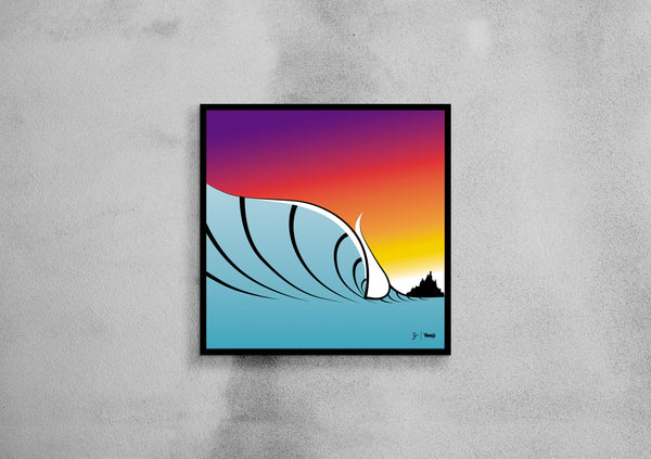 Quadro Surf Yeew "Aquarela"