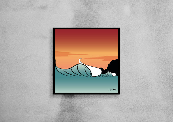 Quadro Surf Yeew "Sunset"