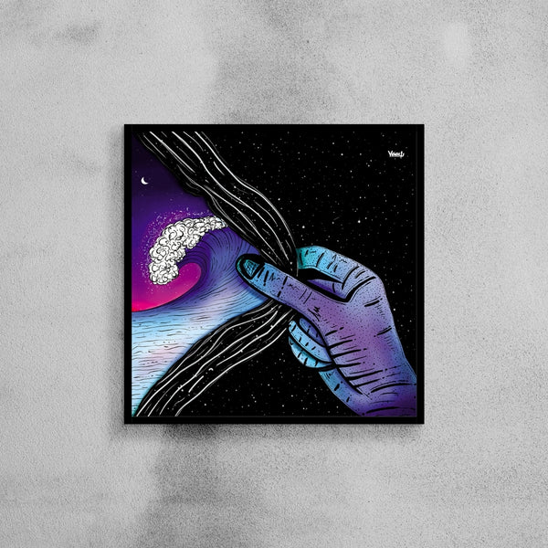 Quadro Surf Yeew "Universo Paralelo"