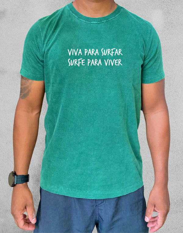 Camiseta Surf Yeew "Viva Para Surfar Surfe Para Viver"